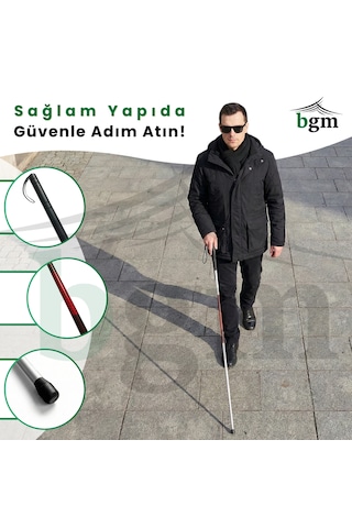Görme Engelli Bastonu Yüksek Kalite Katlanır Ama Bastonu Katlanabilir Baston