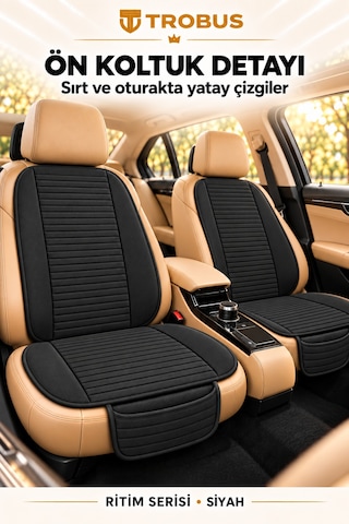 Trobus Ritim Bmw 3 Serisi E90 2005-2012 Baby Face 7'li Koltuk Minderi Siyah