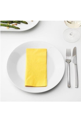 IKEA Fantastisk 50 Adet Peçete 40x40 cm - Sarı