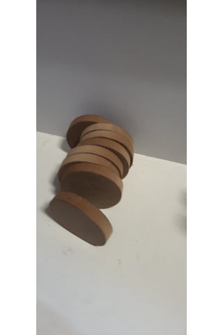 Ekim Oyuncak 8'li Ahşap Tekerlek Oyuncak Ahşap Yuvarlak Çap 12 Cm