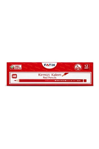 Fatih Kırmızı Kopya Kalemi 12 Adet Genel