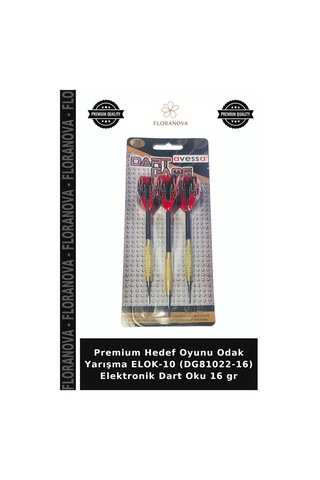 Premium Hedef Oyunu Yarışma Elok-10 Dg81022-16 Elektronik Dart Oku 16 Gr