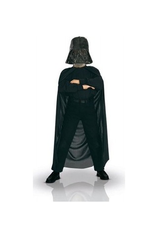 Çocuk Boy Darth Vader Maskesi Ve Pelerin Seti +3