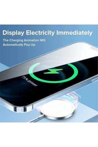 Apple Uyumlu iPhone 14 Plus Magsafe Şeffaf Tpu Kılıf Sararmaya Dayanıklı Darbe Emici