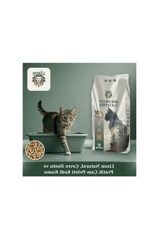 Doğal Çam Peleti Kedi Kumu 15 Kg, %100 Biyobozunur Ve Yüksek Emiş Gücü