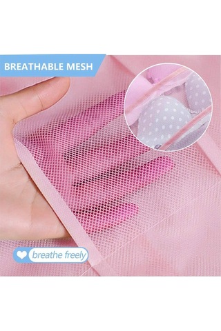 Cc Globall 2 Adet Çift Taraflı Askılı Kıyafet Çantası Pembe