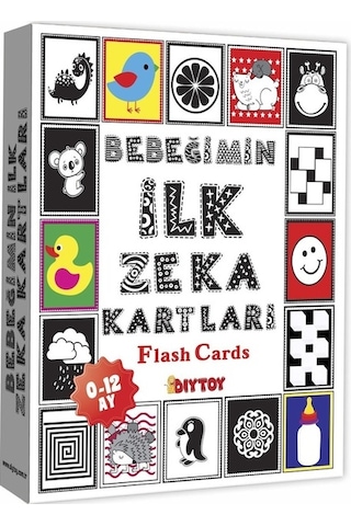 Diytoy Bebeğimin İlk Zeka Kartları Flash Cards Eğitici Kartlar