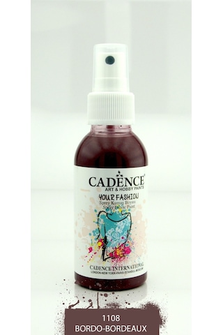 Cadence Your Fashion Sprey Kumaş Boyası 100Ml - 1108 Bordo