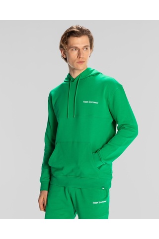 Kappa Authentic Theo Erkek Regular Fit Hoodie-5405 Yeşil