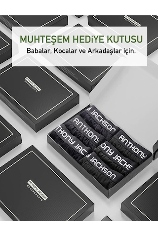 Anthony Jackson Likralı Premium Erkek Boxer Thomas 6'lı