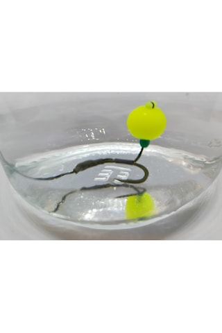 Sazan Rig Yüzen Fluo Limon Yeşil Yuvarlak Boncuk 12 Mm(Dar Delik)