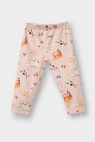 Defacto Kız Bebek 4lü Pijama Takımı Uzun Kollu Üst Uzun Alt F0638a525aupn114 Pembe-pn114