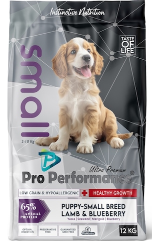Pro Performance Kuzulu Ve Yaban Mersinli Küçük Irk Yavru Köpek Maması 12 Kg