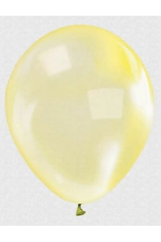 Balon Ekstra Şeffaf Sarı 100 Adet Çok Renkli