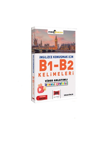 Erkan Önler İngilizce Konuşmak İçin A1-a2 - B1-b2 Kelimeleri Video Anlatımlı Renkli Çeviri 2'li Set - 875644482