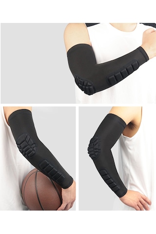 Vkemall Xl Siyah Kombat Spor Kolluk, Dirsek Ve Ön Kol Korumalı, Darbe Emici Ve Etkiye Dayanıklı Tekli