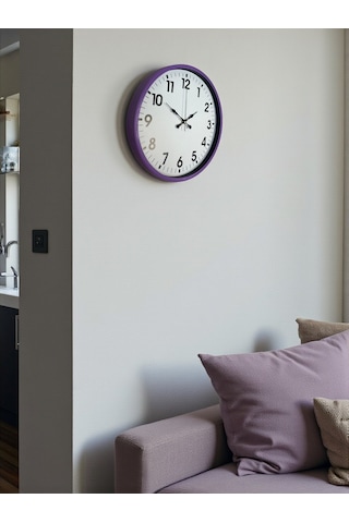 Zentime 36 Cm Mor Dekoratif Duvar Saati çok Renkli