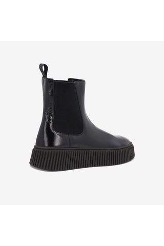 Nero Black Bot Kadın 40s5 Frau Ortıseı Chelsea Boot Wıth Platform siyah