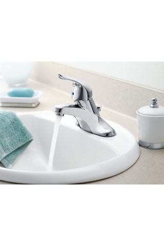 Moen L4625 Chateau Tek Kolu Düşük Ark Banyo Bataryası, Krom, 0.37 Diğer