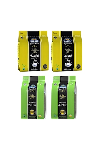 Karali Demleme Yeşil Çay 2 x 200 G + Demlik Poşet Çay 2 x 300 G