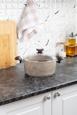 Bianca - 24 Cm Derin Granit Tencere Granit