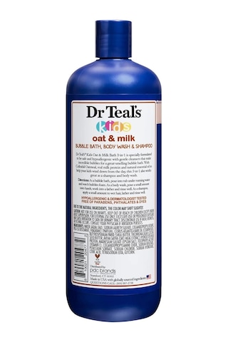 Dr.teals Kids Oat & Milk 3in1 Banyo Köpüğü + Vücut Şampuanı + Şampuan 591ml