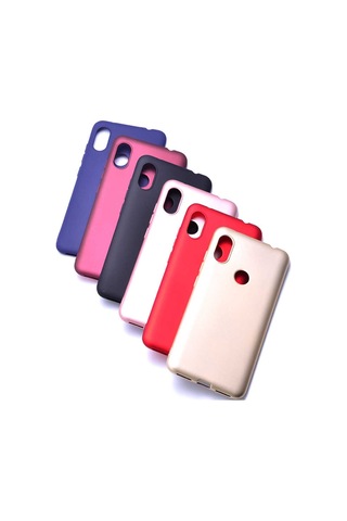 Xiaomi Redmi Note 6 Pro Kılıf Zore Premier Silikon Kapak Kırmızı