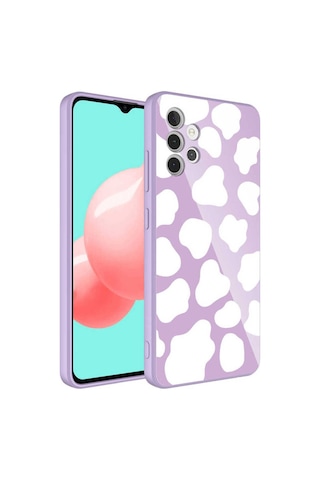 Galaxy A32 4g Kılıf Kamera Korumalı Desenli Sert Silikon Zore Epoksi Kapak NO6