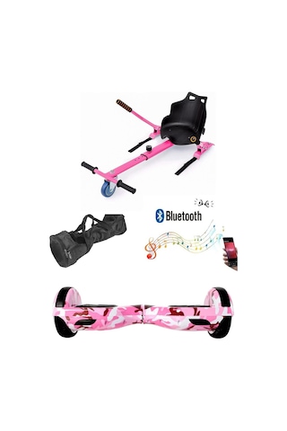 Citymate Elektrikli Kaykay Hoverboard Akıllı Denge 6.5 Inch + Hoverkart + Çanta Extrem Paket D05