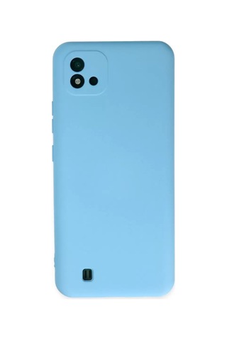 Newface Realme C11 2021 Kılıf Nano İçi Kadife Silikon - Mavi Belirtilmemiş