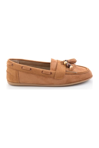 Bambi Taba Kadın Loafer Ayakkabı K01566004972 Taba