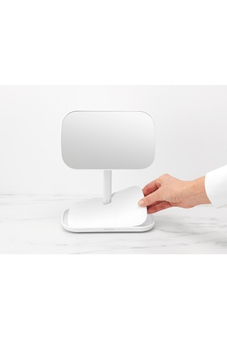 Brb-8710755280726-beyaz Ayaklı Masa Aynası 12,6cmx20cmx28,3cm