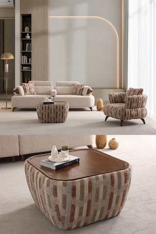 Havana Koltuk Takımı 3+3+1+sehpa Çok Renkli