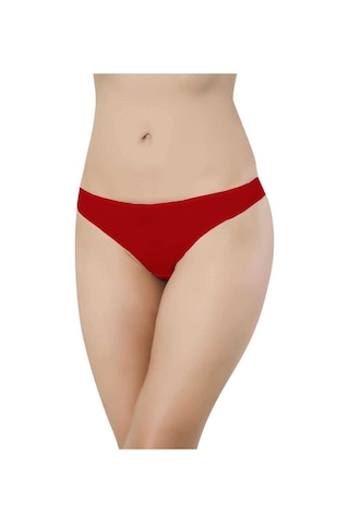 6 Adet Eko Set Likralı Kadın Slip Külot Kırmızı Ten (509611073) Çok Renkli