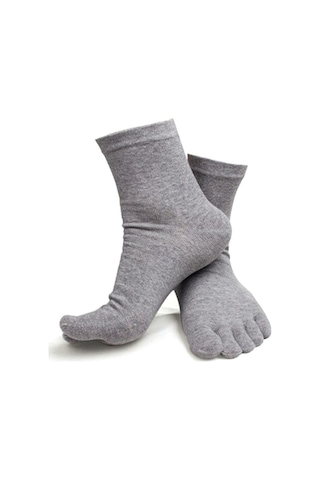 6'Lı Adet Erkek Parmaklı Çorap Çok Renkli