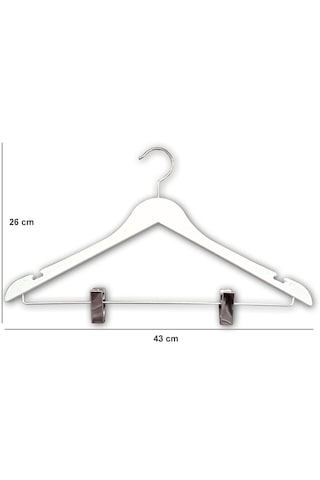Ağırsoy 8 Adet Nikelaj Mandallı Etek Pantolon Askısı 43 Cm