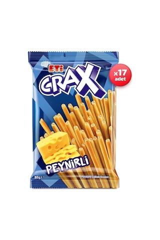 Eti Crax Peynirli Çubuk Kraker 80 G X 17 Adet