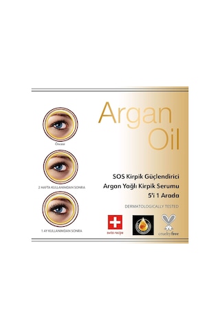 Sos Kirpik Güçlendirici Kirap Serumu 5in1 Argan Yağlı Diğer