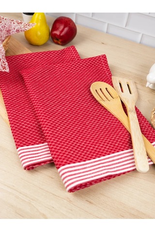 Wellness 2 Adet 50x70 El Ve Bulaşık Havlusu 307424566 Kırmızı