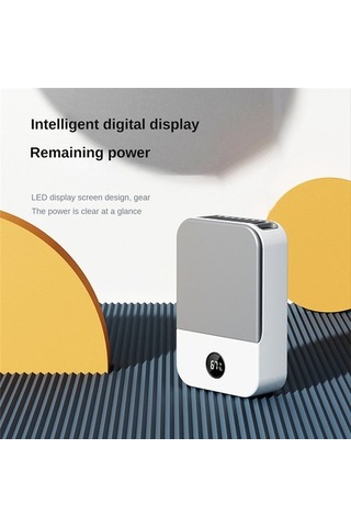 Gömlek Için Mini Bel Klipsi, Açık Hava Kampı Için Kalan Gücü Gösteren Taşınabilir Kişisel Boyun Fanı 3376 Renkli