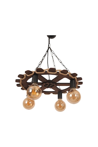 Vedemo Ahşap 4'Lü Çark Avize