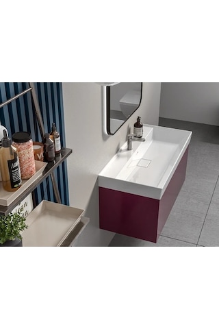 Turkuaz Seramik Cerastyle Sharp Etajer Uyumlu Banyo Lavabo 80 x 48 CM