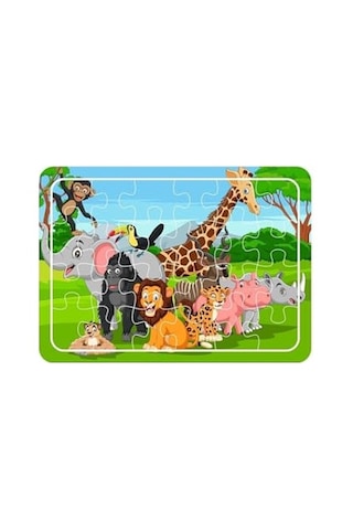 Lipyos Sevimli Hayvanlar 24 Parça Ahşap Puzzle 241983