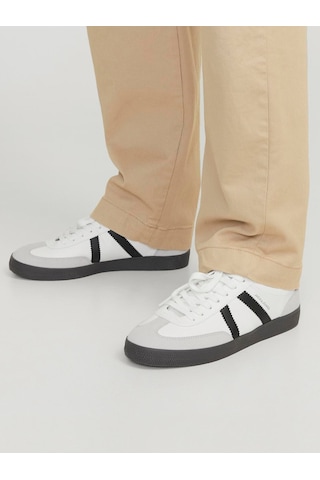 Jack & Jones Jack Jones Erkek Yandan Çizgili Günlük Ayakkabı 12257190 Beyaz