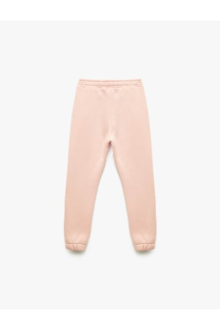 Koton Şardonlu Taş Detaylı Baskılı Jogger Pembe Kız Çocuk Eşofman Altı 6wkg40042ak Pembe