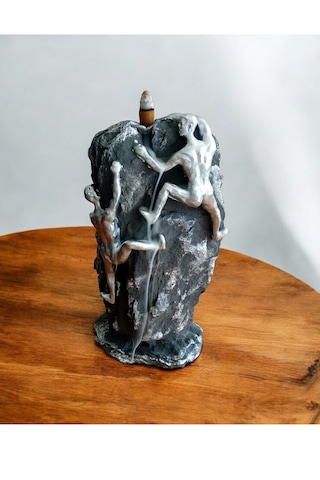 Dağcı Tırmanan Adamlar Biblosu Geri Akış Tütsülük Gümüş