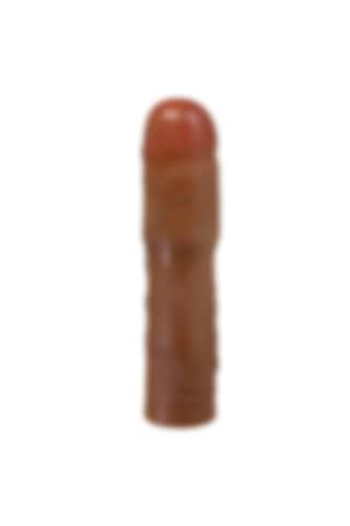 Lilitushop 7,6 Cm Dolgulu Premium Melez Renk Silikon Penis Kılıfı