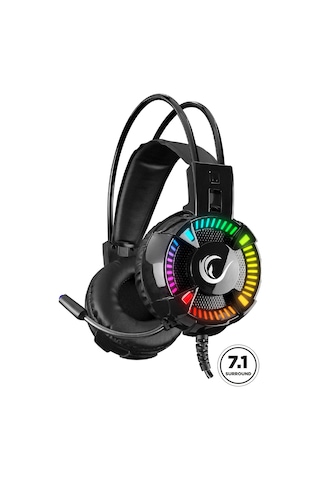 Rampage Styles USB 7.1 Version RGB Oyuncu Mikrofonlu Kulaklık