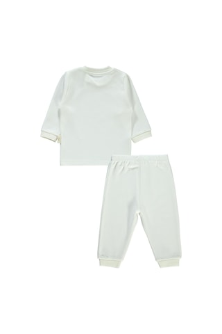 Civil Baby Bebek Organik Pijama Takımı 1-9 Ay Ekru