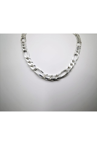 Omar Silver Erkek Figaro Gümüş Kolye Zincir 6,5 Mm
